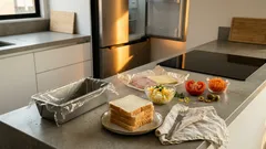 Cómo hacer una torre de miga bien fría: el detalle para que quede firme y se conserve segura